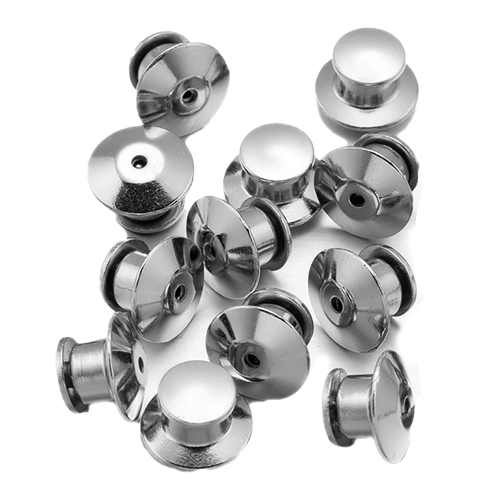 10/30/50pcs Safety Brooch Lock Metal Pins Back Keeper Caps Clasps For DIY Jewelry Making Accessories Findings Supplies Crafts Oasis Select