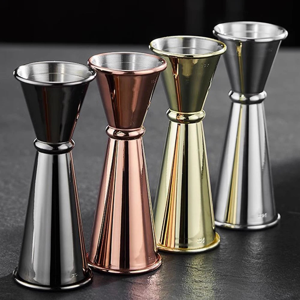 Dual Shot Stainless Steel Cocktail Jigger | 1oz & 2oz Bar Measure