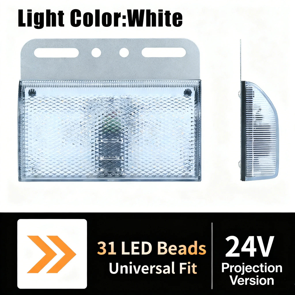 12V-24V 31-LED Side Marker Light | Truck Trailer Turn Signal