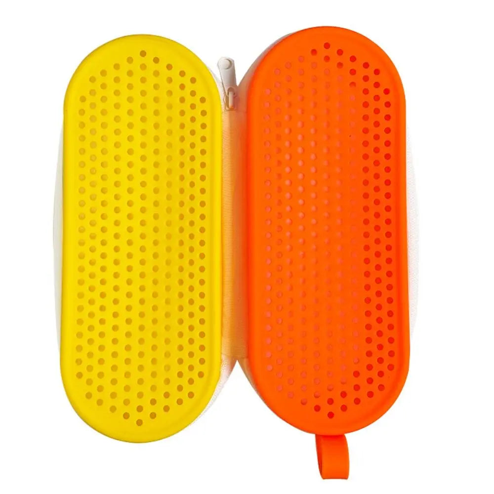 1Pcs Dual-Sided Zipper Swimming Goggles Storage Box Breathable Silicone Sun Glasses Protection Box Large Capacity Portable Oasis Select