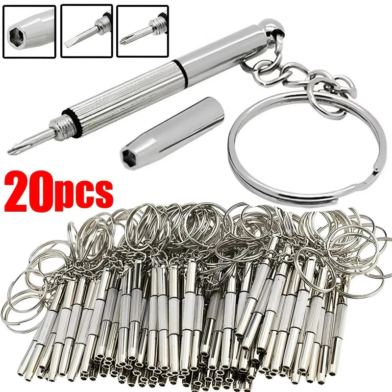 5/10/20/30pcs Mini 3 In1 Screwdriver Eyeglass Optical Eye Glasses Portable Spectacles Watch Repair Kit Practical Household Hand Oasis Select