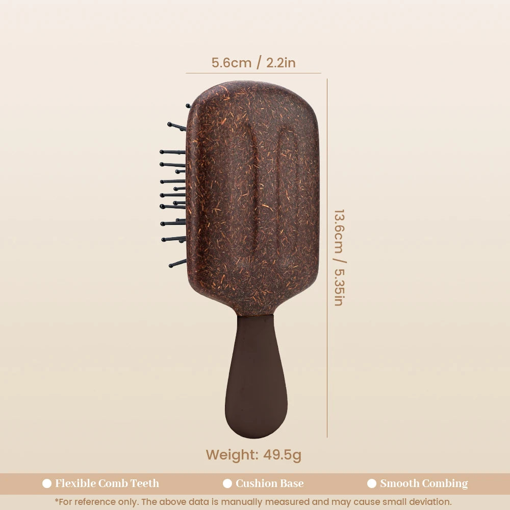 Wood Air Cushion Hair Brush & Scalp Massage Comb | Anti-Static Air Cushion Hair Brush Oasis Select