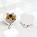 Heart Shaped Compact Makeup Mirror – Double-Sided Pocket Mirror