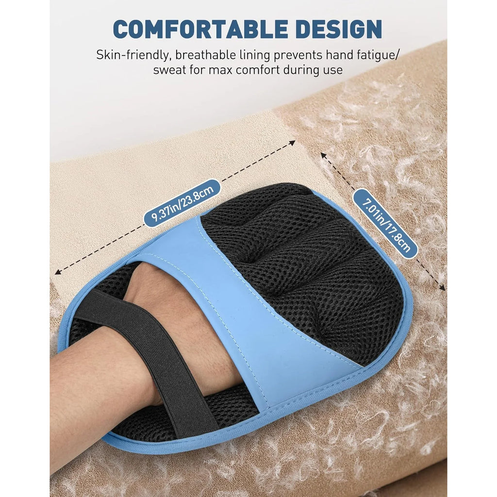 2 Pack Electrostatic Magic Brush Pet Hair Removal Gloves Suitable for Dogs & Cats,Portable Lint Brush for Grooming, Pet Shop Oasis Select