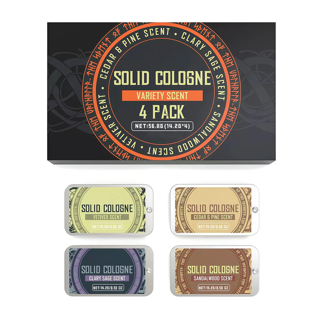 Men's Solid Perfume Balm Set – Fresh & Long-Lasting Scent Solid Perfume Balm Set Oasis Select 1set boxed