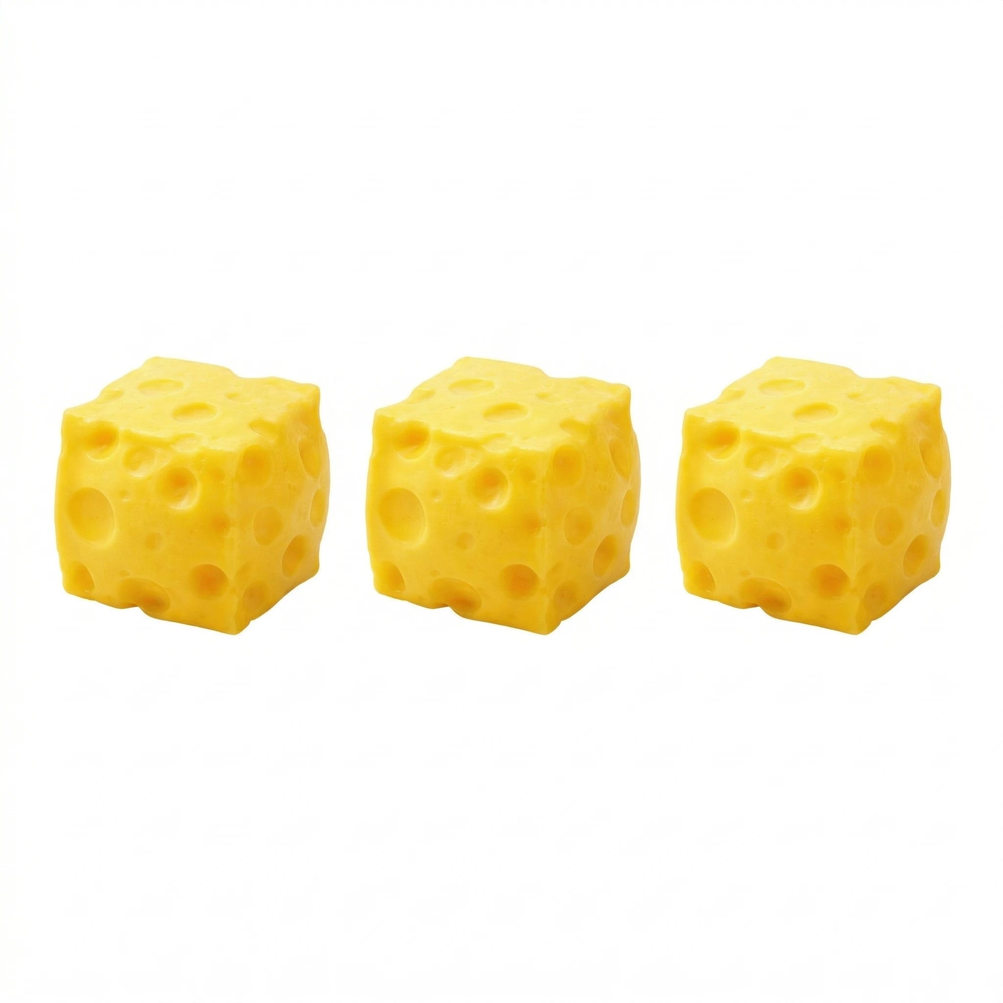 Yellow Cheese Squeeze Toy Relieve Stress Soft Rubber Shapeable Squeeze Anxiety Relief Relaxation Fun Cheese Shape Toy Gifts Oasis Select 3pcs