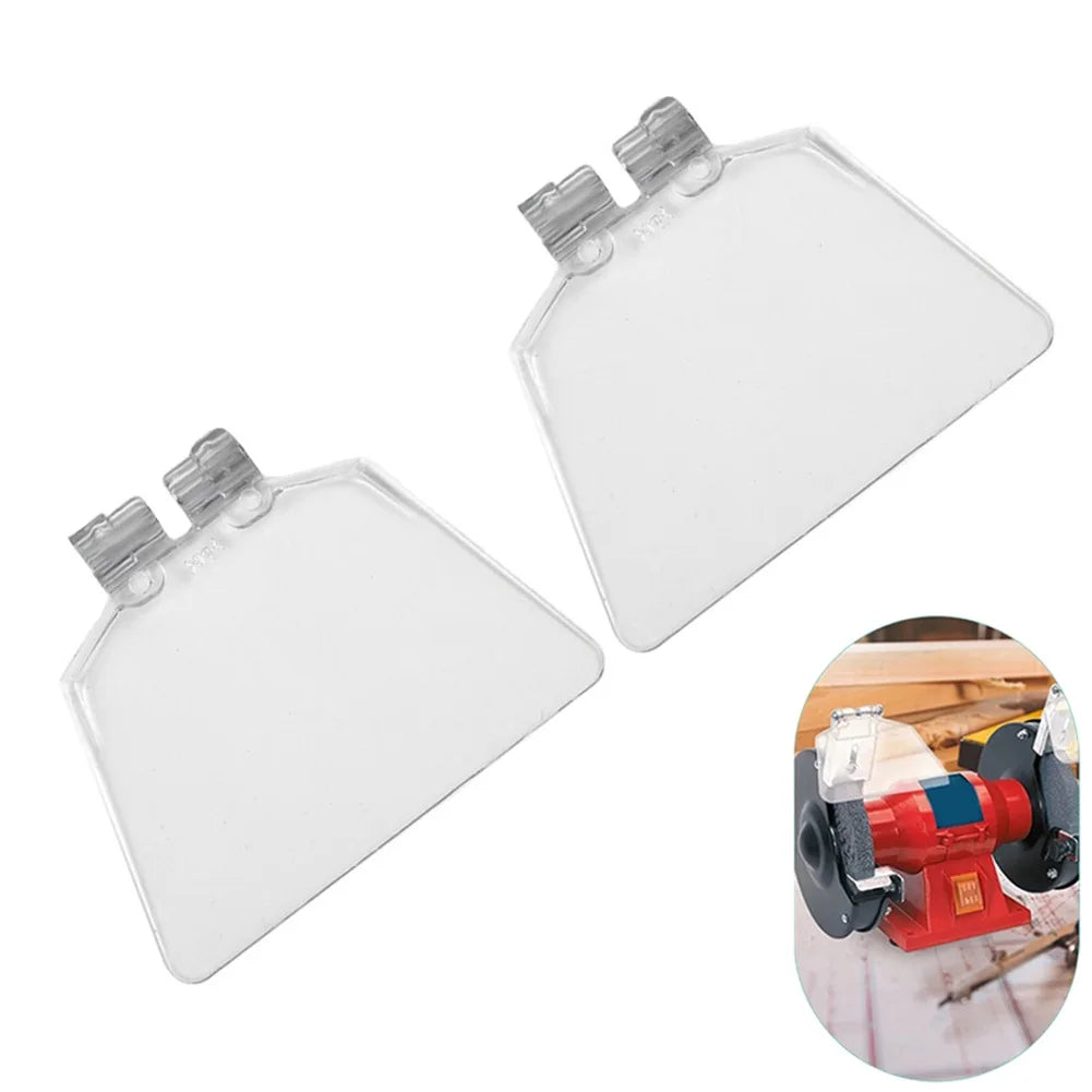 2-Pack Bench Grinder Eye Guards – Clear ABS Safety Shields Grinder Safety Guard Oasis Select