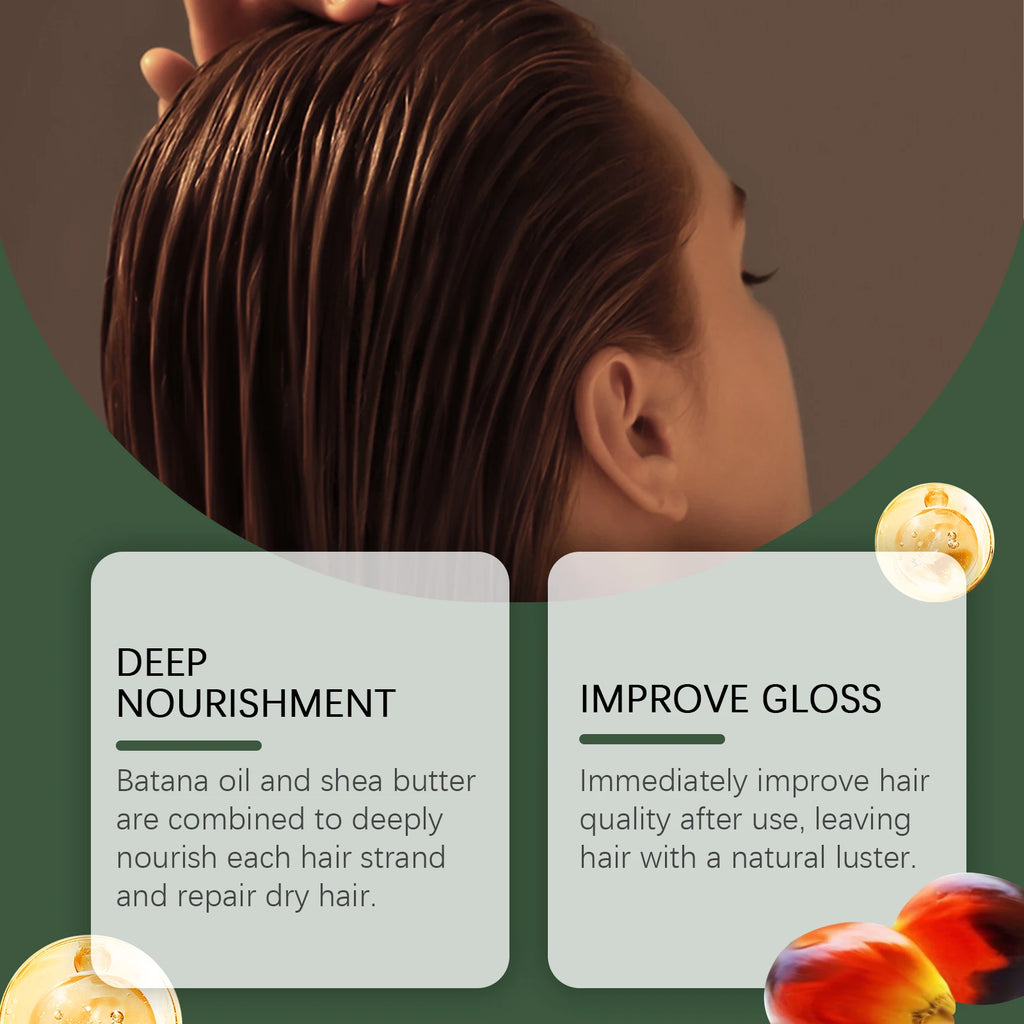 Batana Oil Hair Conditioner Strengthening Nourishing Improve Dryness Damaged Split Ends Glossy Smoothing Hair Growth Conditioner Oasis Select