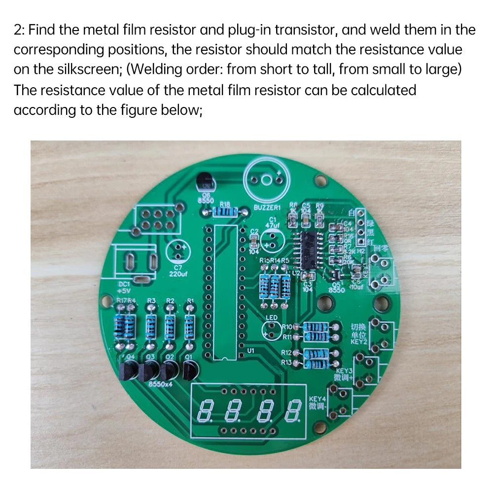 5V Electronic Scale DIY Kit 1KG Weighing Capacity 51 Microcontroller Solder Practice Kit HX711 Chip with Digital Tube Display Oasis Select