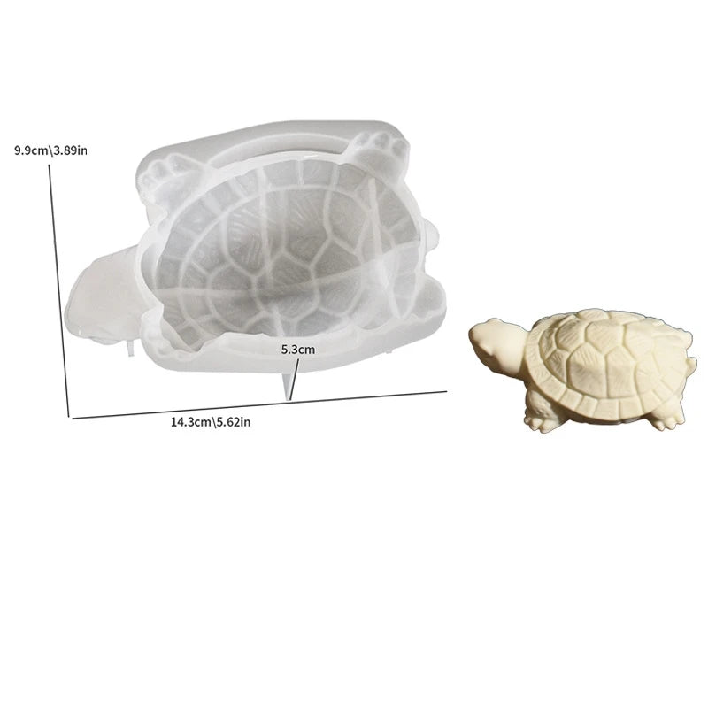 1pc 3D Sea Turtle Mold Candle Making Silicone Mould for DIY Craft Projects Office Home Decoration and Gift Idea for Beach Lovers Oasis Select Large