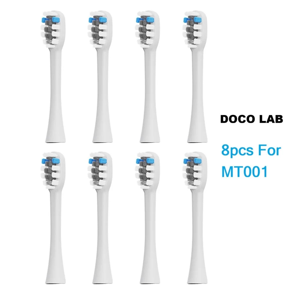 Toothbrush Heads Compatible with DOCOLAB Sonic Electric Toothbrush MT001, Replacement Brush Heads DuPont Nozzles Oasis Select