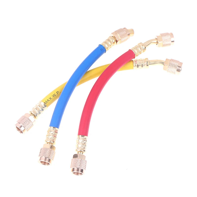 Home AC Refrigeration Hose, 800-4000PSI Tube, 1/4 SAE Thread, Ideal for HVAC Servicing. Oasis Select