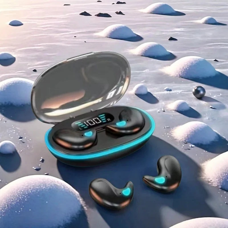 X55 Sleeping Earbuds Wireless Mini Headphones For Work TWS Bluetooth Earphone Stereo Hidden Headsets with Mic HD Call Waterproof Oasis Select