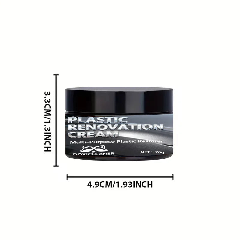 Plastic Repair Paste & Tire Shine | UV Protection 5-Min Fix Car Detailing Paste Oasis Select 70g