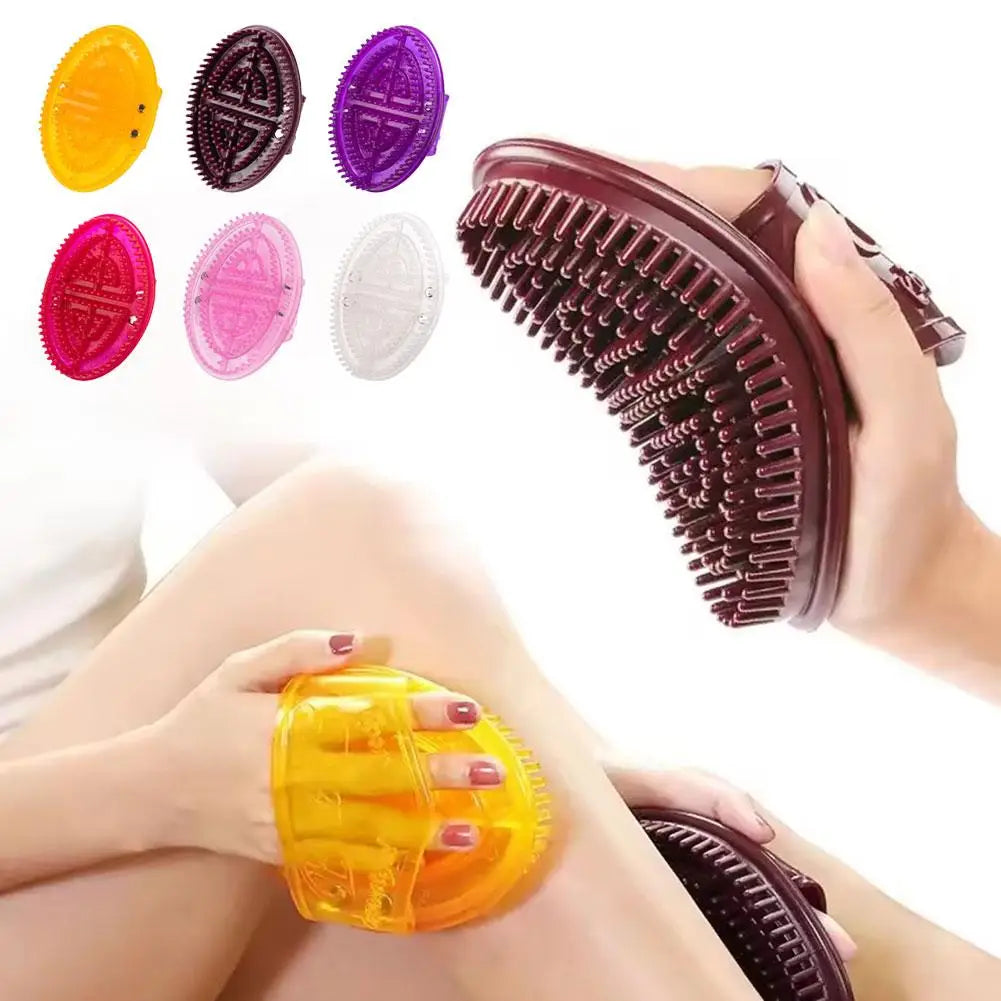 Handheld Silicone Meridian Brush Body Beauty Leg Massage Tool Five Dredging Health Care Scraping Massage Comb Oasis Select