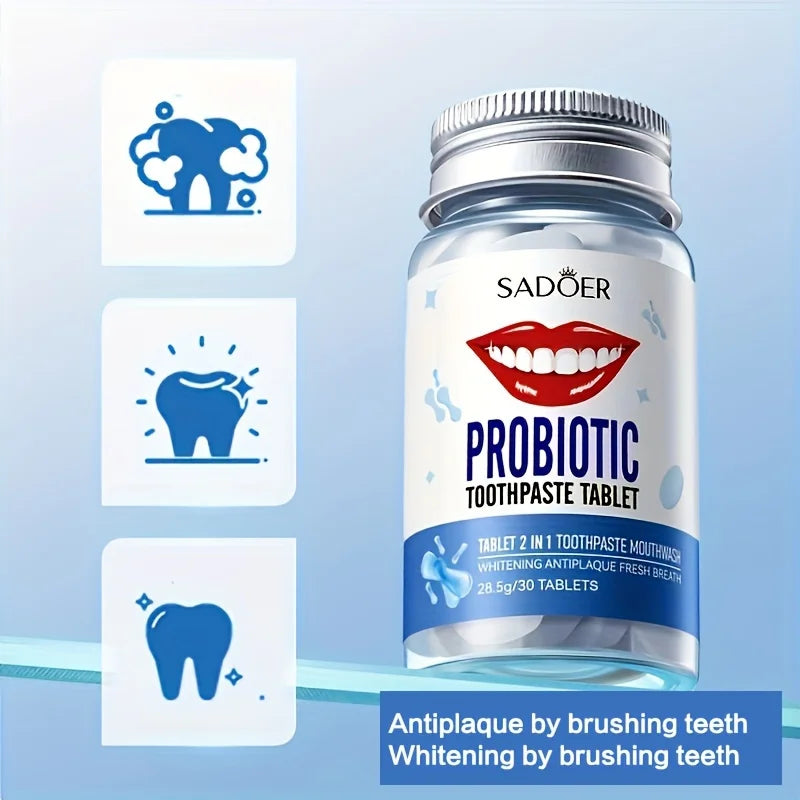 Probiotic Solid Toothpaste – Fresh Breath & Deep Clean 28.5g Solid Toothpaste Oasis Select