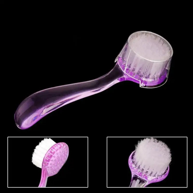 1PC Soft Nail Brush, Nail Dust Brush Cleaning Fingernails, Handle Fingernail Brush Manicure Brush with Cover for Toe Fingernail Oasis Select