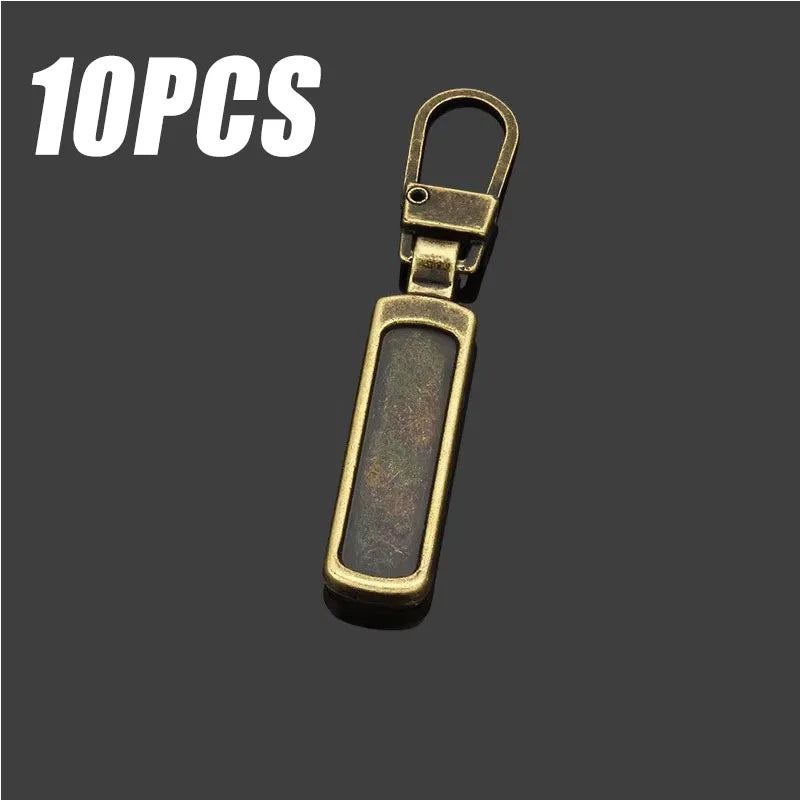 5/25pcs Detachable Metal Zipper Pullers for Zipper Sliders Head Zippers Repair Kits Zipper Pull Tab DIY Sewing Bags Down Jacket Oasis Select 10PCS Coppery