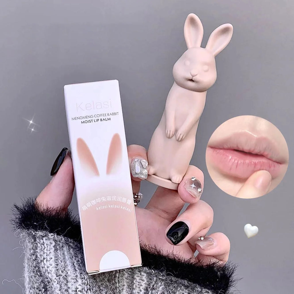 Cute Rabbit Moisturizing Lip Balm – Hydrate & Fade Lip Lines Moisturizing Lip Balm Oasis Select coffee