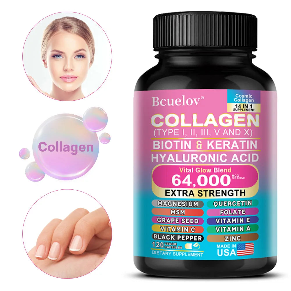 Collagen Peptide Supplement, Anti-Aging, Youthful Glow, Skin Elasticity, Strong Joints, Healthy Hair Growth, Healthy Nails Oasis Select