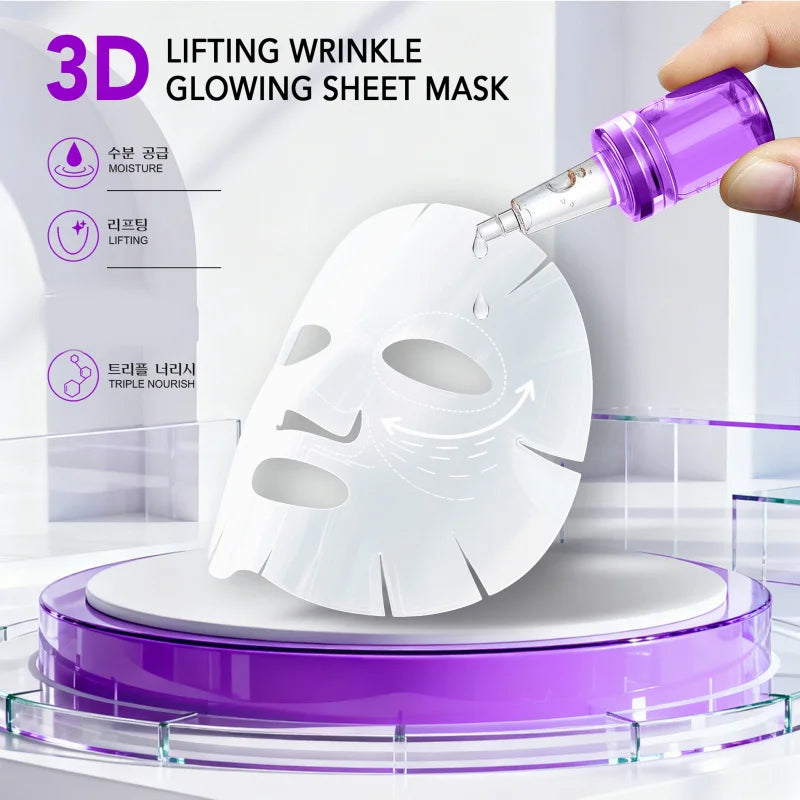 DR.DAVEY 3D Lifting Moisturizing Facial Mask Sheet – 10 Pack