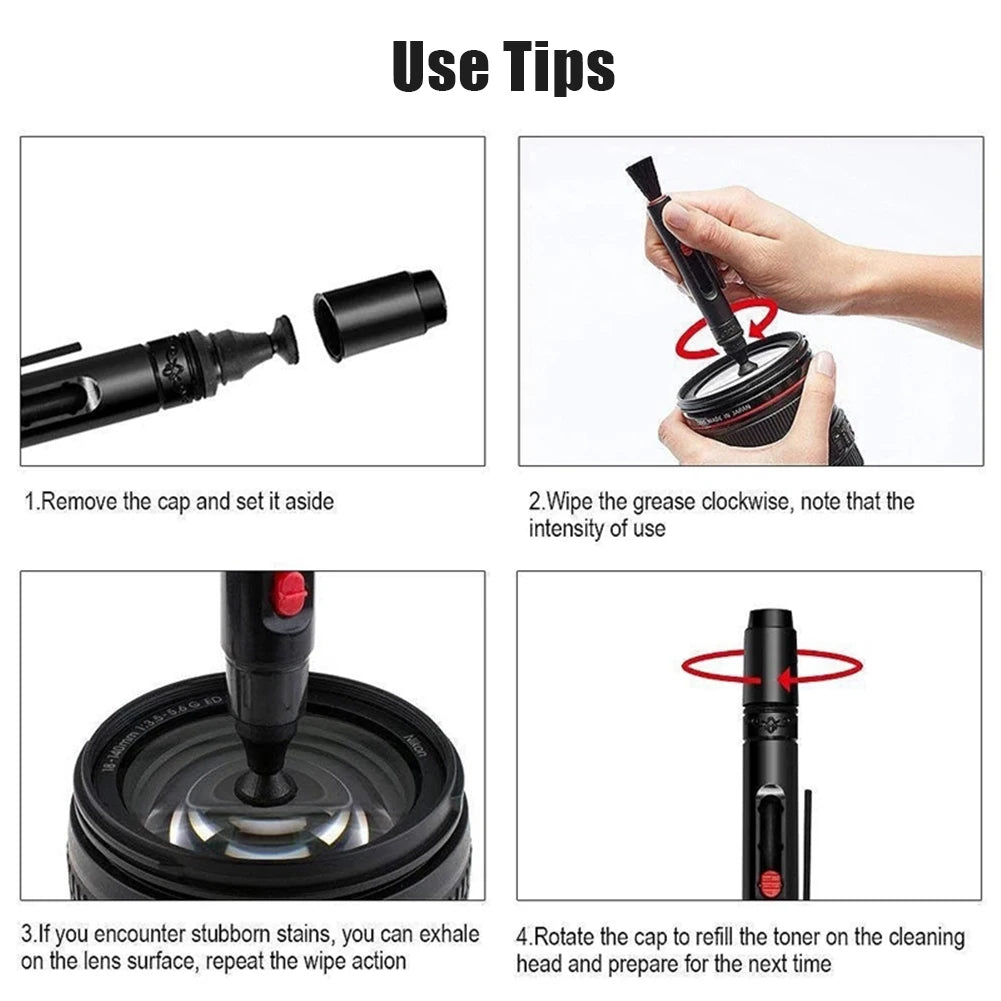 5-29PCS DSLR Lens Camera Cleaner Kit Digital Camera Sensor Cleaning Kit SLR DV Cameras Clean Set for Sony Fujifilm Nikon Canon Oasis Select