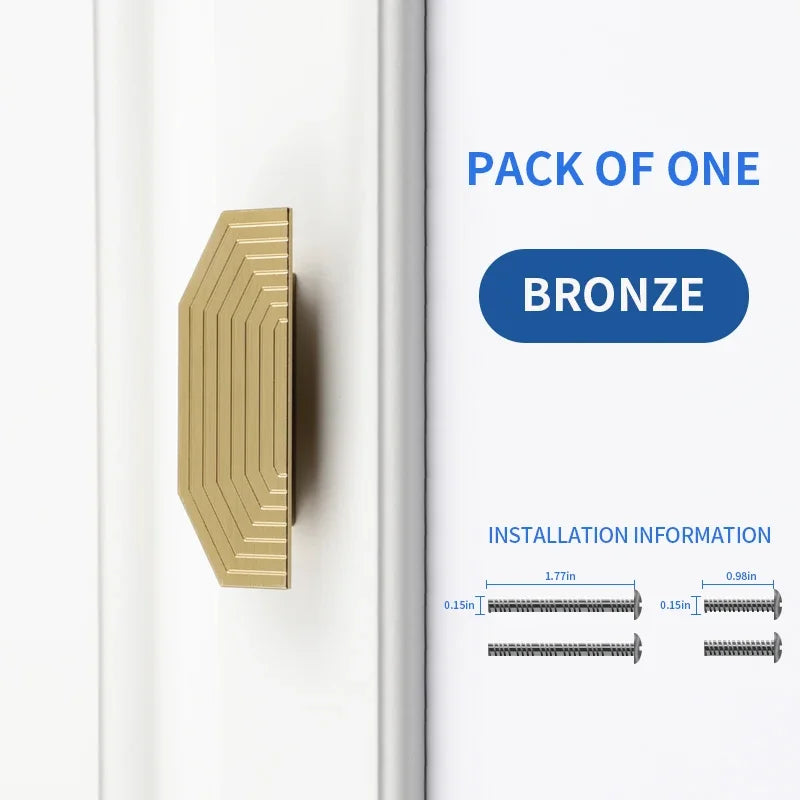 BaiNong Brass Cabinet Pulls Gold Drawer Pulls Closet Door Handle New Chinese Half Round French Pair Oasis Select H3311C-32mm 10pcs