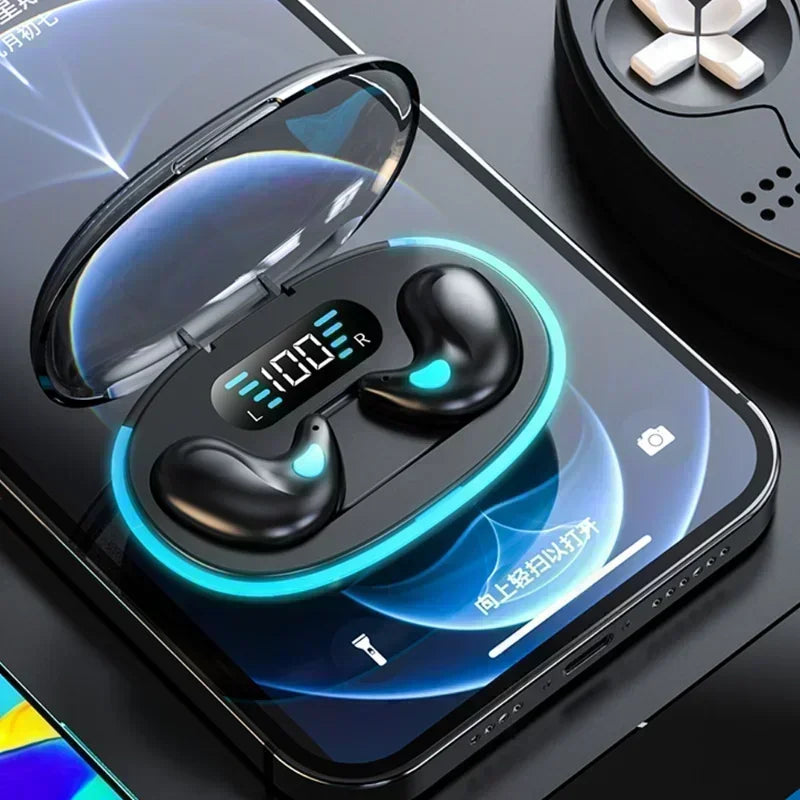 X55 Sleeping Earbuds Wireless Mini Headphones For Work TWS Bluetooth Earphone Stereo Hidden Headsets with Mic HD Call Waterproof Oasis Select