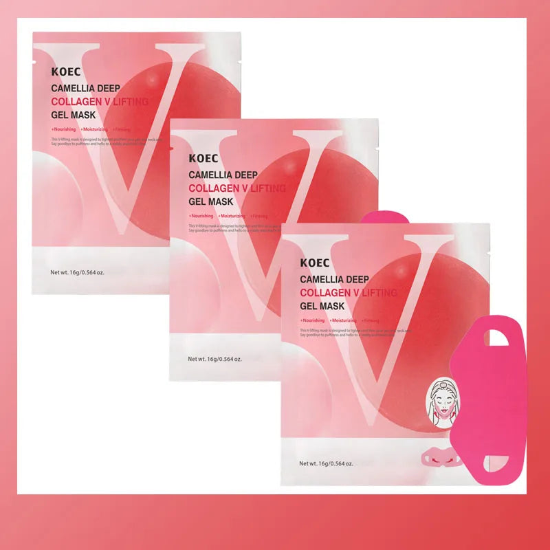 V-Lift Collagen Face Sculpting Mask – Firming & Contouring Band Face Sculpting Mask Oasis Select 3pc