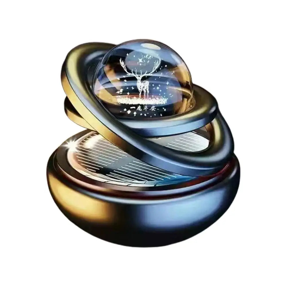 Central control suspended ornament Rotating Car Double Suspended Crystal Ball Aromatherapy Perfume Ornaments Creative Ornaments Oasis Select B