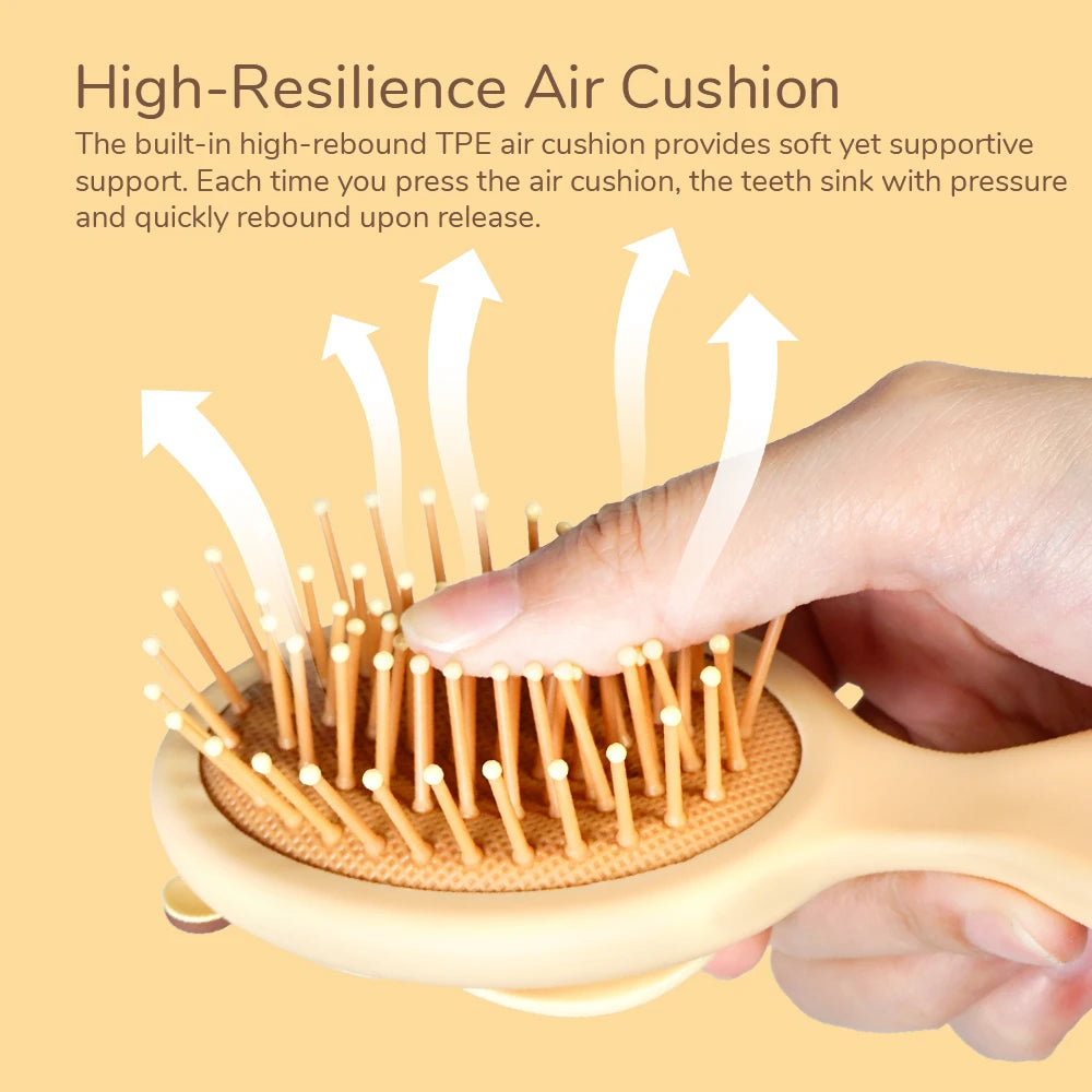 Capybara Holding Fish Design Hair Brush Scalp Massage Detangling Tool Anti Static for Smooth Hair Daily Use Oasis Select