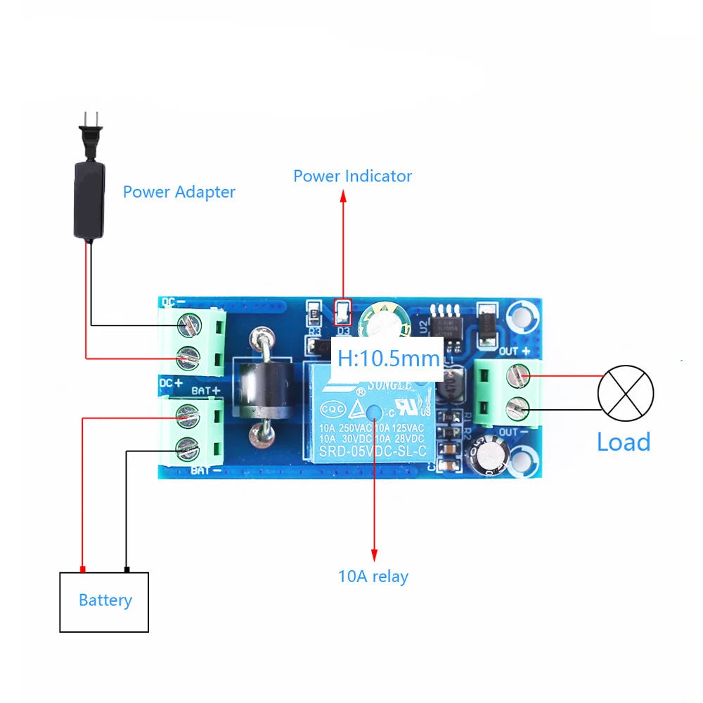 Power-OFF Automatic Switching Module UPS Board DC 5-48V Lithium Battery Uninterruptible Power Supply For Emergency Power Cut-of Oasis Select