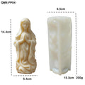Virgin Prayer Modeling Scented Candle Silicone Mold Diy Religious Portrait Candle Holiday Decoration Plaster Mold Oasis Select White