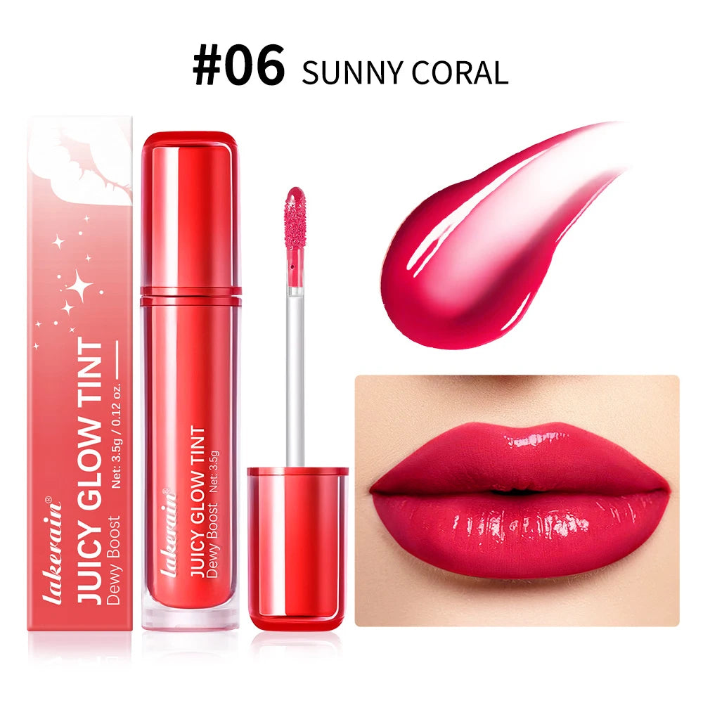 ibcccndc Juicy Glow Tint Lip Gloss – Mirror Shine & 12H Color