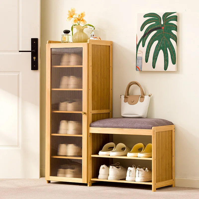light luxury and high-end sense at the door of the home, integrated shoe cabinet, medieval door shoe stool Oasis Select