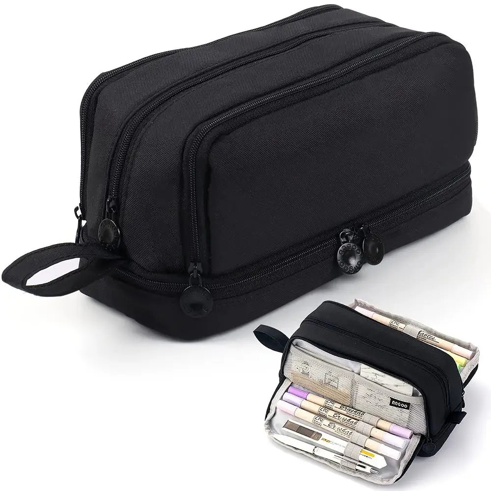 Large Capacity Multilayer Pencil Case – Nylon Zipper Pouch Pencil Case Oasis Select
