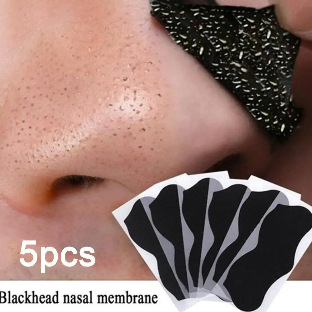 10pcs/Box Blackhead Remover Nose Strips Nasal Patch Deep Cleaning Shrink Pores Acne Treatment Nose Blackhead Mask Strip Skincare Oasis Select 5PCS