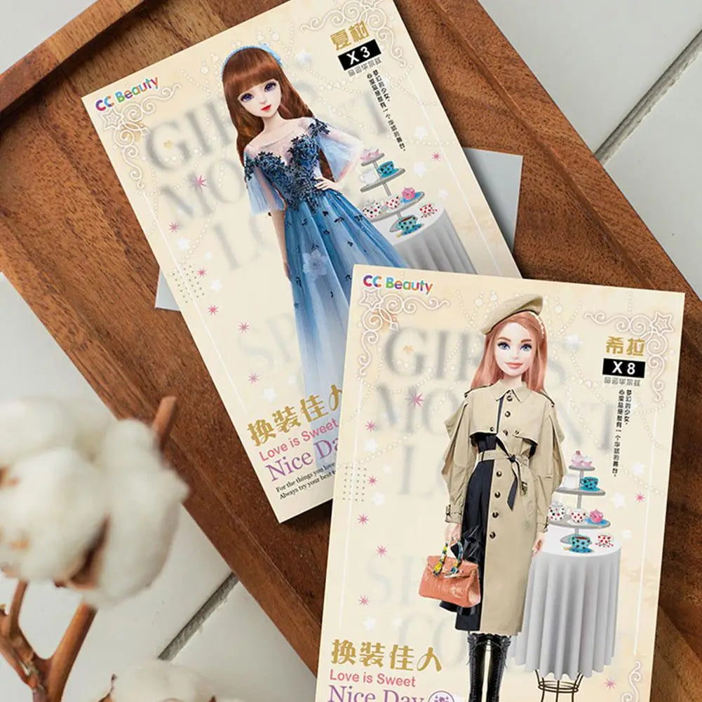 Magnetic Princess Dress Up Doll Set – DIY Sticker Toy for Kids