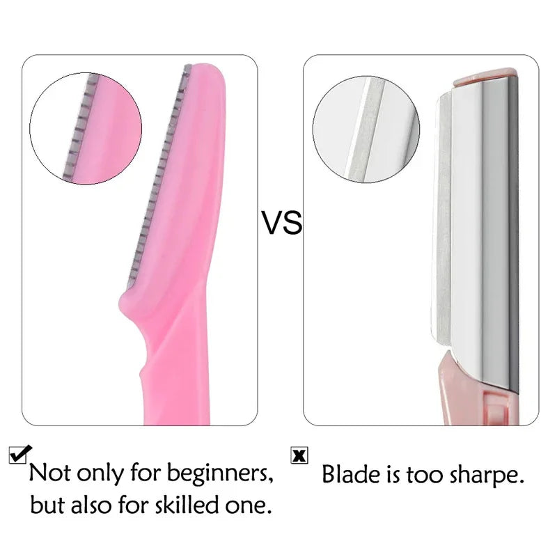 3/4/10Pcs Eyebrow Trimmer Face Blade Shaver Portable Eye Brow Epilation Hair Removal Safety Eyebrow Cutting Woman Makeup Tools Oasis Select