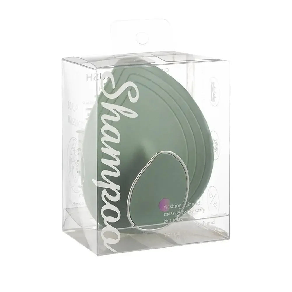 Scalp Massage Shampoo Comb Deep Cleans Scalp Improves Scalp Health and Reduces Hair Loss Salon Hairdressing Tools Oasis Select GREEN