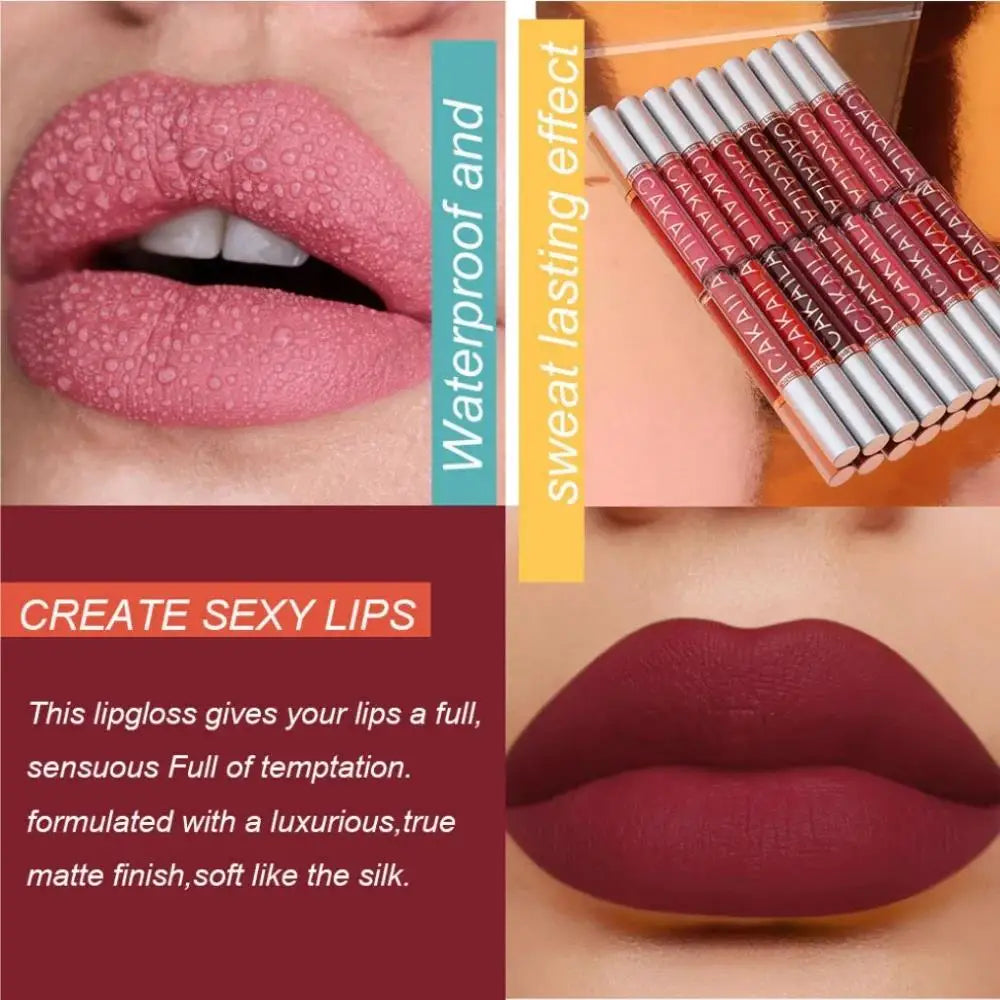 10pcs Matte Velvet Lipstick Set With Nude Lip Gloss Moisturizing Waterproof Liquid Lipstick For Women Long Lasting Lip Tint Oasis Select