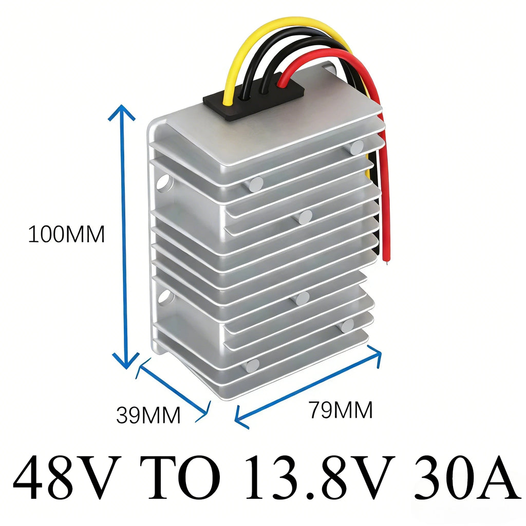 36V 48V to 12V 10A 20A 30A Voltage Reducer Step Down Converter Buck Regulator DC DC Golf Cart with Fuse CE RoHS Waterproof Oasis Select 48V TO 13.8V 30A CN