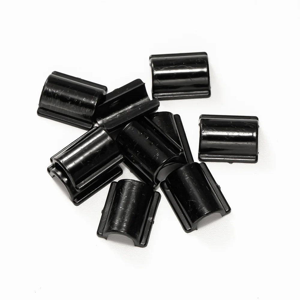 100pcs Clear Hair Rope Setting Buckles Clasp Hair Tie Base Setting Findings for Women DIY Tie Bow Jewelry Accessories Making Oasis Select Black 9x9mm