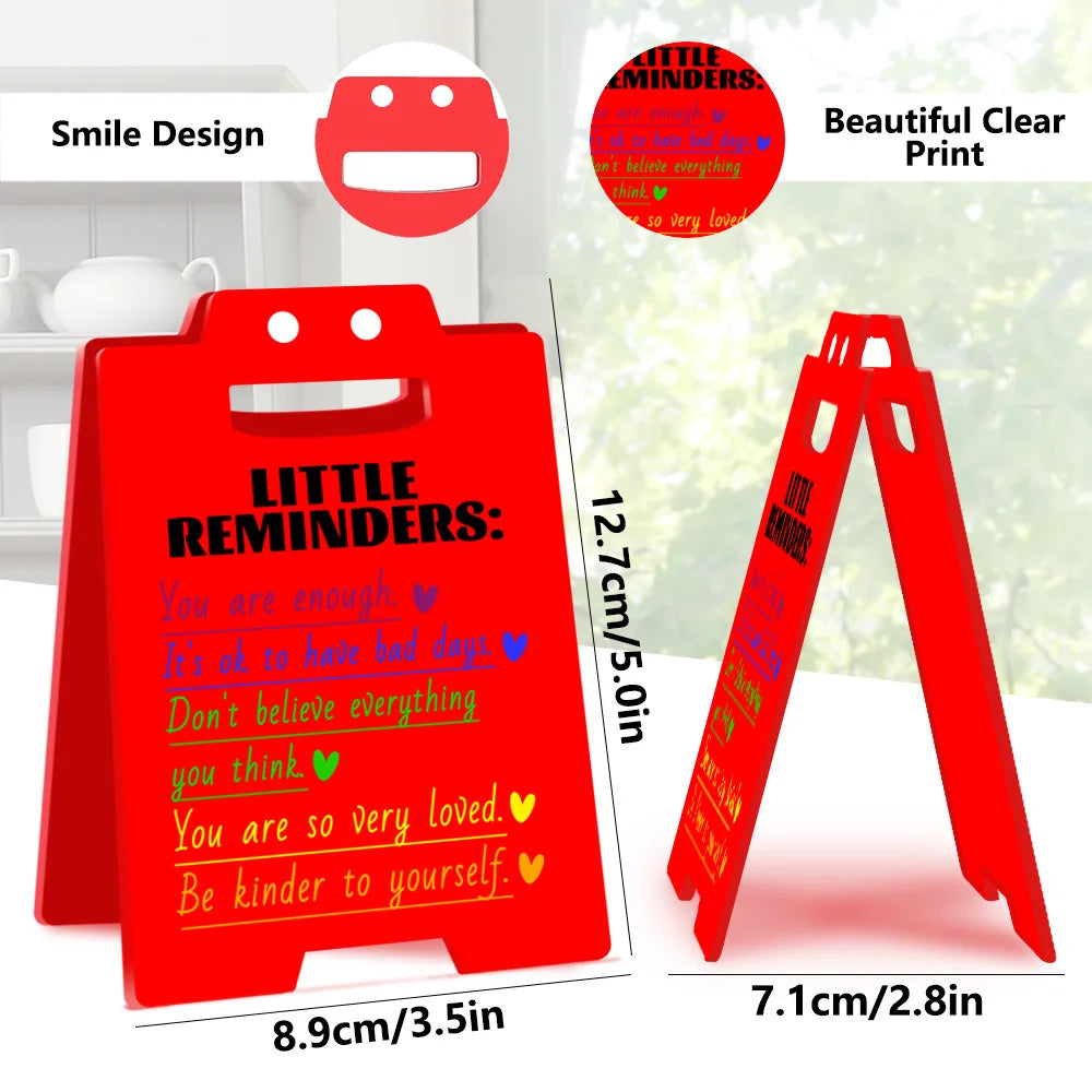 Red Acrylic Office Creative Smiley Face Spoof Decoration Colleagues Prank Gift Oasis Select BTU615 2mm