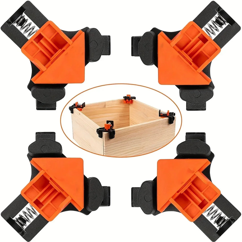 2pcs 90 Degree Corner Clamps For Woodworking, Fast Adjustable Quick Spring Loaded Woodworking Clamps,Cabinets,Photo Framing Oasis Select 7 inches