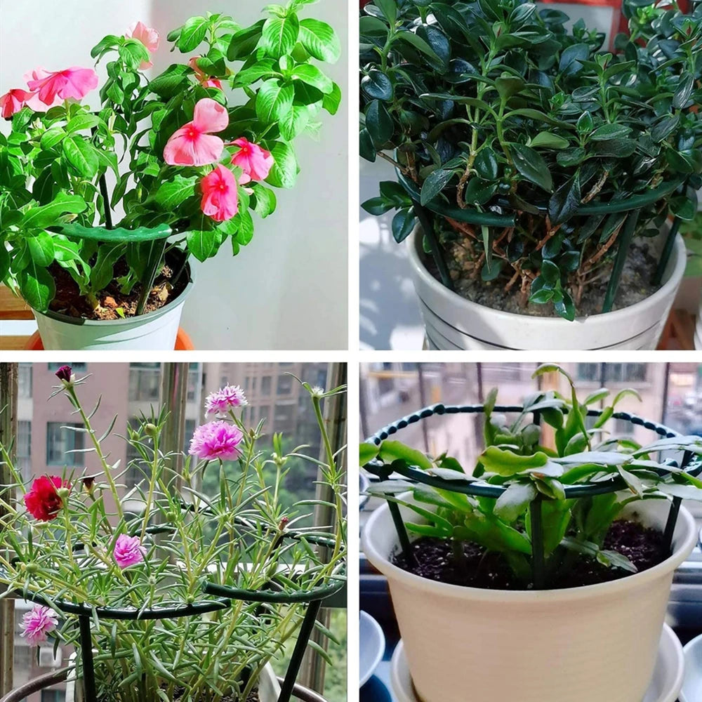 1-28PC Greenhouse Plant Support Stakes Semi Circle Hoops for Indoor Outdoor Flowers Vine Trellis and Garden Bed Plant Protection Oasis Select