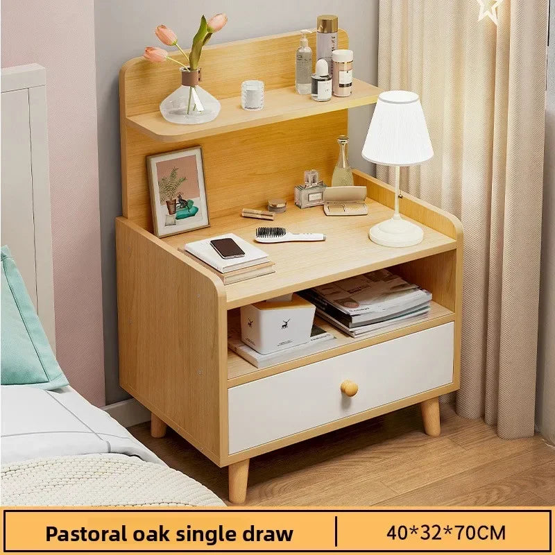 Multi-functional Household Goods Bedside Table Wide Small Chest Cabinet Multi-layer Locker With Drawers Small Cabinet Oasis Select Single draw F