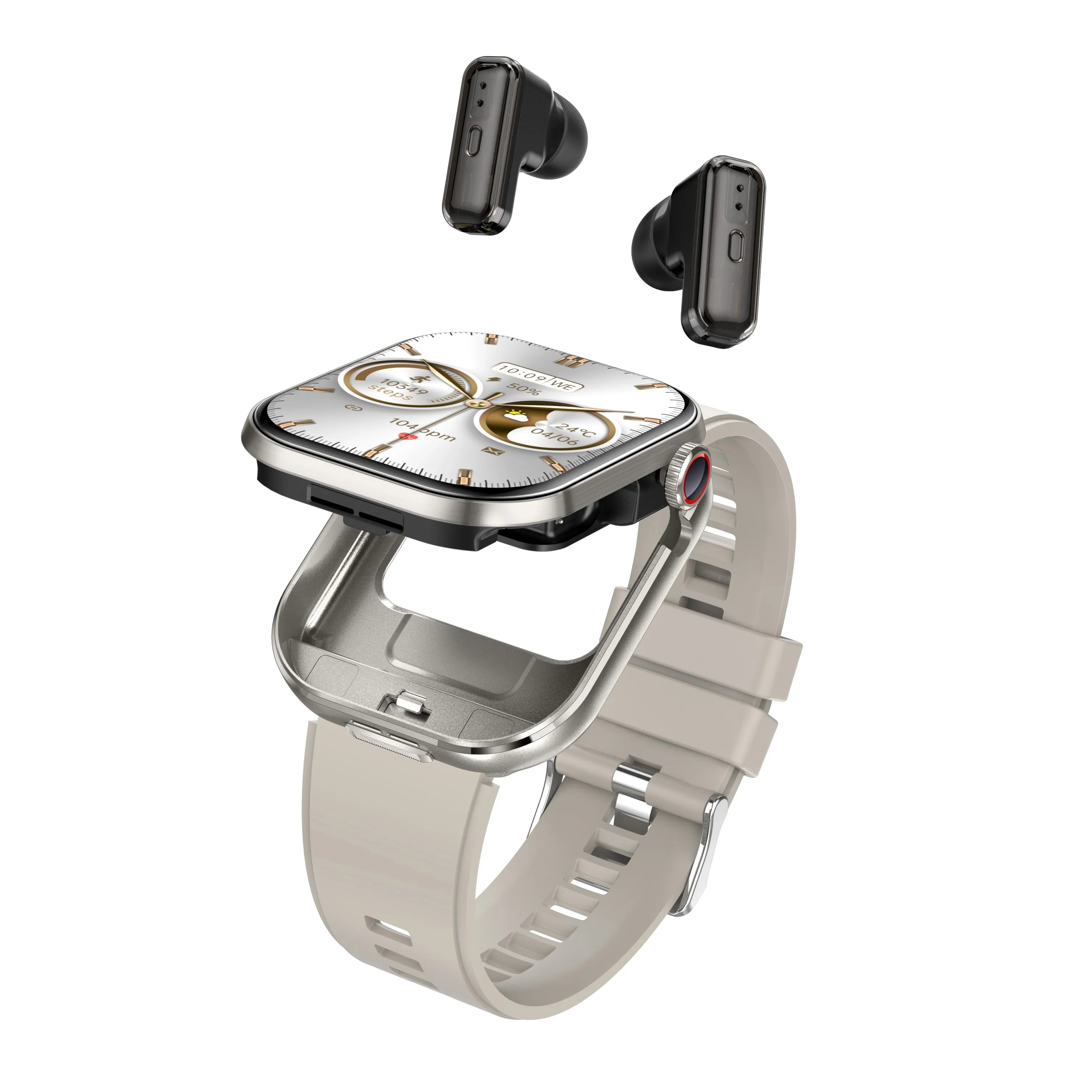 MINGCC T99 2-in-1 Smartwatch & Bluetooth Headphones IP67