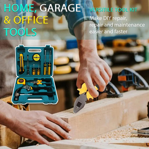 12-Piece Home Tool Set with Case | Portable Essential Kit Home Tool Kit Oasis Select