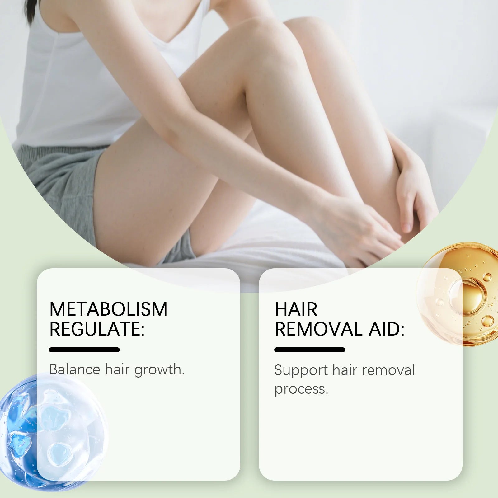 Hair Removal Care Oil Soothe Redness Irritation Slow Hair Growth Gentle Natural Depilation Oil For Armpit Leg Private Area Oasis Select